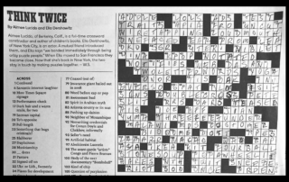 crossword puzzle by Jennifer Jordan
